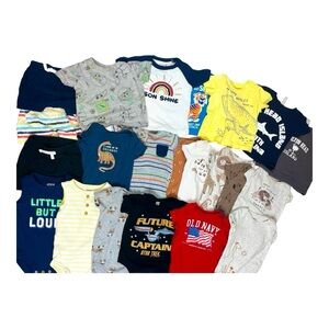 3-6/ 6 MONTHS BABY BOY SUMMER / SPRING LOT 22 PIECES